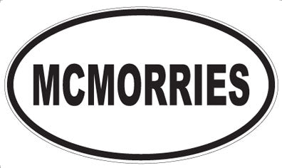 MCMORRIES - Oval Magnet
