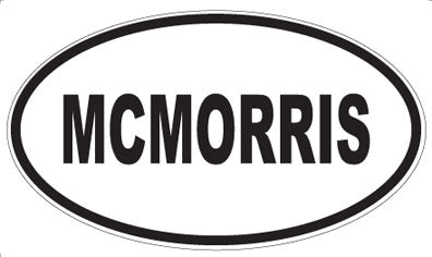 MCMORRIS - Oval Sticker