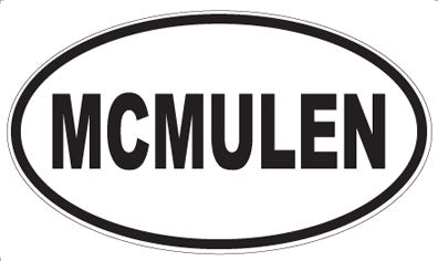 MCMULEN - Oval Sticker