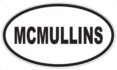 MCMULLINS - Oval Magnet