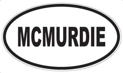 MCMURDIE - Oval Magnet