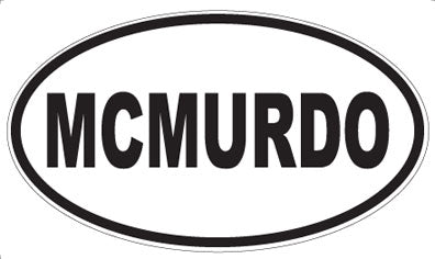MCMURDO - Oval Sticker