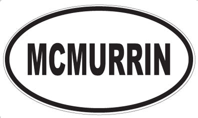 MCMURRIN - Oval Sticker