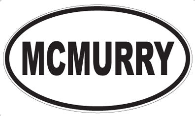 MCMURRY - Oval Magnet