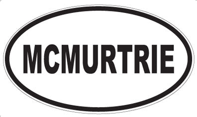 MCMURTRIE - Oval Magnet