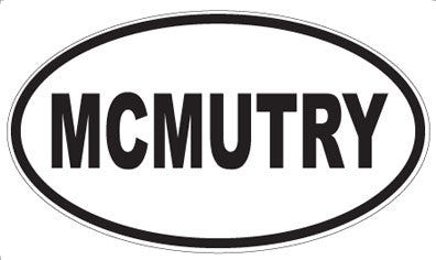 MCMUTRY - Oval Magnet