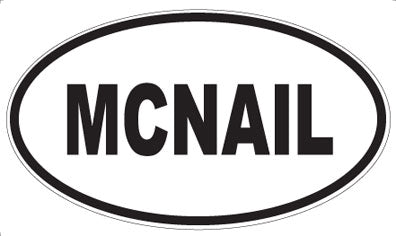 MCNAIL - Oval Sticker