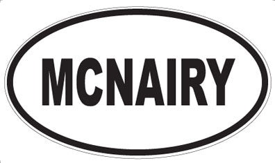 MCNAIRY - Oval Sticker