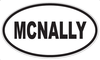 MCNALLY - Oval Sticker