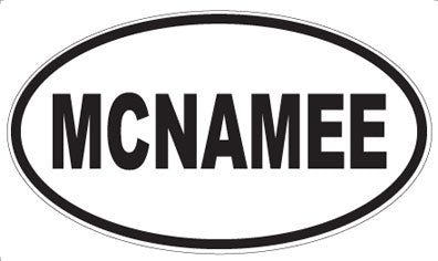 MCNAMEE - Oval Magnet