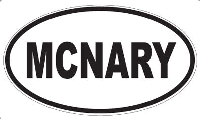 MCNARY - Oval Sticker