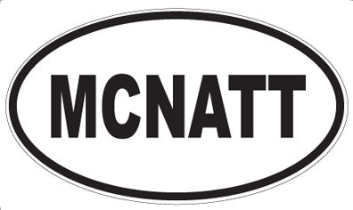 MCNATT - Oval Magnet