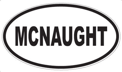 MCNAUGHT - Oval Sticker