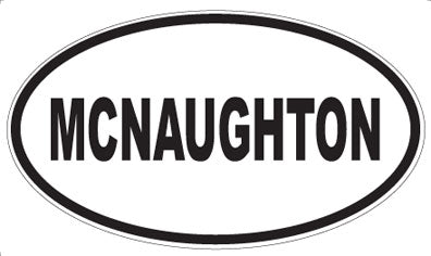 MCNAUGHTON - Oval Magnet
