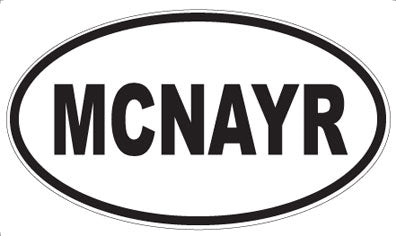 MCNAYR - Oval Magnet