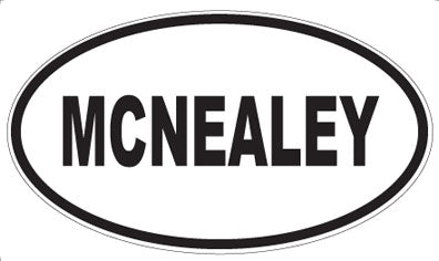 MCNEALEY - Oval Magnet