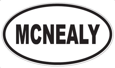 MCNEALY - Oval Magnet