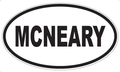 MCNEARY - Oval Sticker