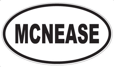 MCNEASE - Oval Sticker