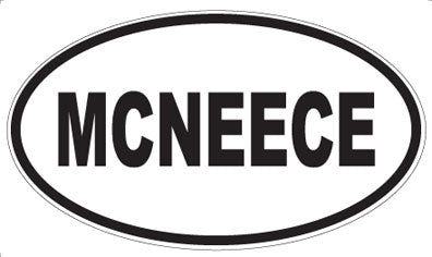 MCNEECE - Oval Sticker