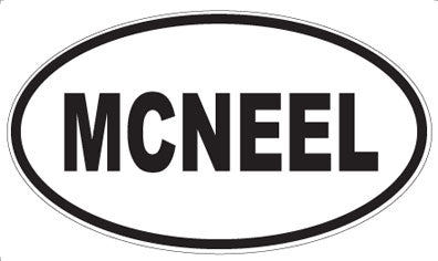MCNEEL - Oval Sticker