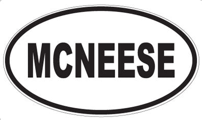 MCNEESE - Oval Sticker