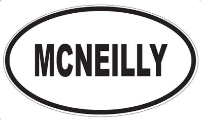 MCNEILLY - Oval Magnet