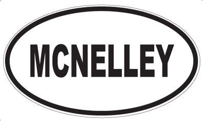 MCNELLEY - Oval Sticker