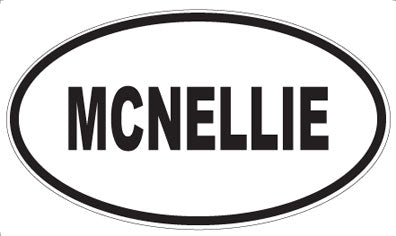 MCNELLIE - Oval Sticker