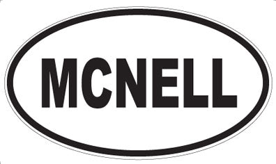 MCNELL - Oval Magnet