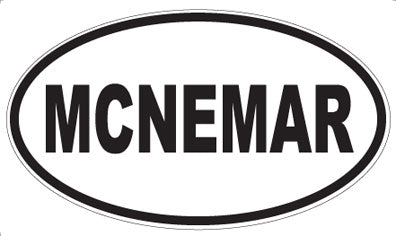 MCNEMAR - Oval Magnet