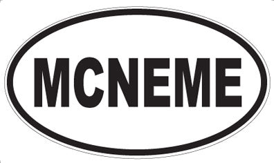 MCNEME - Oval Magnet