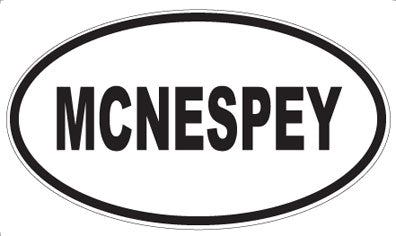 MCNESPEY - Oval Magnet