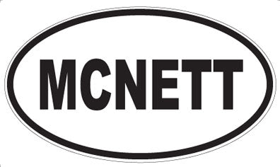 MCNETT - Oval Sticker