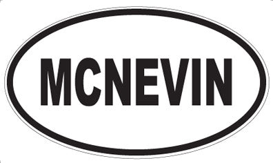 MCNEVIN - Oval Sticker