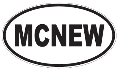 MCNEW - Oval Sticker