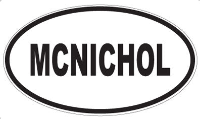 MCNICHOL - Oval Sticker