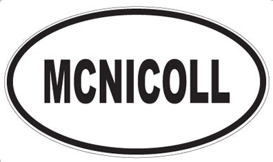 MCNICOLL - Oval Sticker