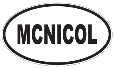 MCNICOL - Oval Magnet
