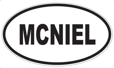 MCNIEL - Oval Sticker