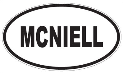 MCNIELL - Oval Sticker