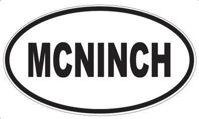 MCNINCH - Oval Sticker