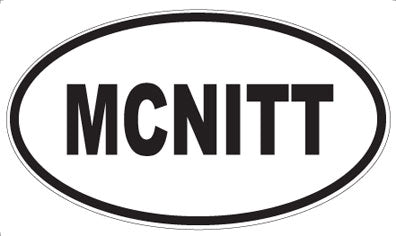 MCNITT - Oval Sticker
