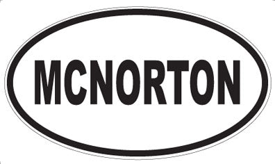 MCNORTON - Oval Magnet