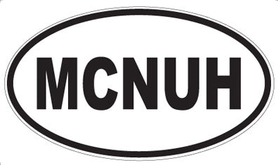MCNUH - Oval Sticker