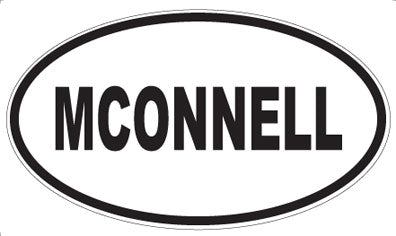 MCONNELL - Oval Magnet