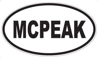 MCPEAK - Oval Sticker