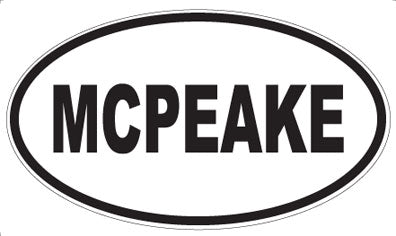 MCPEAKE - Oval Sticker