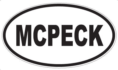 MCPECK - Oval Sticker