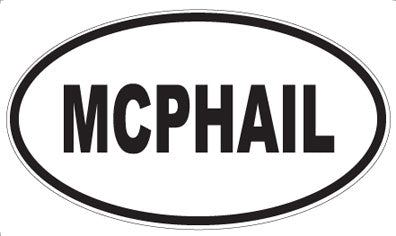 MCPHAIL - Oval Sticker